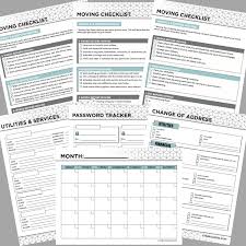 Printable budget sheets printable labels printable planner free printables i need motivation goals sheet tracker free printable workouts want children's medical medical history sore throat and headache feelings chart doctors note dentist appointment medical information binder rainy days. Free Printable Moving Binder Downloadable Kit Inlcuding Checklists