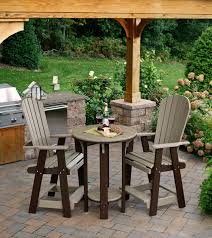 We have many outdoor tables and chairs, so you can easily customize your garden, balcony, or deck furniture combination to perfection. Poly Pub Table And Chair Set From Dutchcrafters Amish Furniture