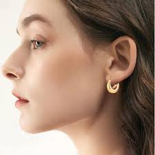 Amazon 14 karat gold hoop earrings top
