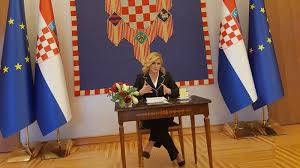 Born 29 april 1968) is a croatian politician and diplomat who has been the 4th and current president of croatia since 2015. Croatia President Blames Poll Defeat On Sexism Fake News Euractiv Com