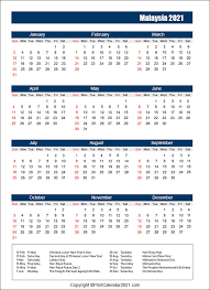 13 mar 2021(sat) 21 mar 2021(sun) kumpulan a: Malaysia Holidays Calendar 2021