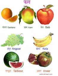 Fruit Names In Hindi Love The Drawings Hindi Language