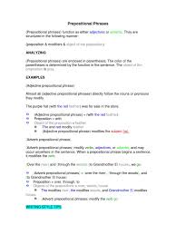 We walked up the early in the morning. Prepositional Phrases English Grammar Adverb