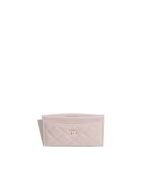 Maybe you would like to learn more about one of these? Grained Calfskin Gold Tone Metal Light Pink Classic Card Holder Chanel