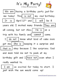Free Contraction Printables Teaching Writing 2nd Grade Writing Teaching Grammar