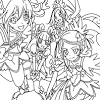 Glitter force coloring pages to print and color. 1