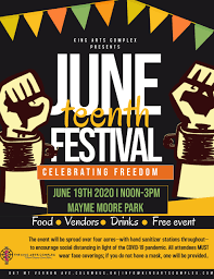 Kids with chalk street art at a juneteenth celebration. Juneteenth Festival Celebrating Freedom King Arts Complex