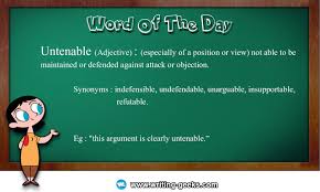 Untenable Writing Geeks