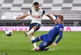 Kami telah memenangkan 12 pertandingan tandang premier league melawan tottenham. Tottenham 1 1 Chelsea 5 4 Pens Mason Mount Misses Crucial Penalty In Carabao Cup Daily Mail Online