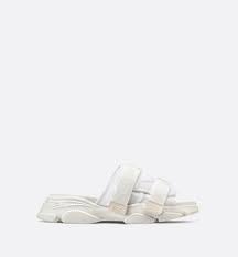 D Wander Slide White Camouflage Technical Fabric Dior