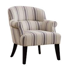 Oatmeal With Blue Gray Striped Accent Chair Modern Eclectic In 2020 Beige Accent Chair Accent Chairs Furniture