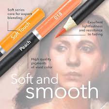 Castle Arts themed 24 coloured pencil set in tin box, perfect colours for  'portrait'. With smooth coloured cores, mixing and layering