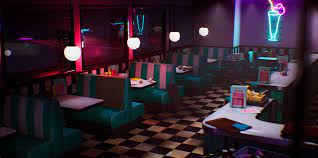 This type of restaurant was cemented into . 80s Diner
