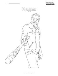 Download and print these walking dead coloring pages for free. Negan Coloring Page Super Fun Coloring