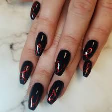 Black And Red Cat Eye Nails Black Red Cat Eye Nail Art Nailart Nails Nailstagram Naildesign Gelnails Cateye Handpainted Fancynails Eye Nail Art Fancy Nails Cat Eye Nails