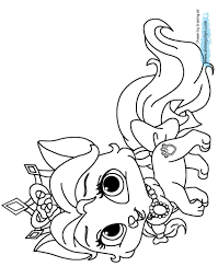 All disney princesses have their own little pet. Printable Palace Pets Coloring Pages Novocom Top