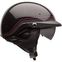 Pit Boss Gloss Dark Red Black Pin Open Face Motorcycle Helmets Bell Helmet Motorcycle Helmets Half