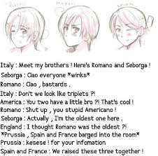 Veneziano Romano Seborga Hetalia Hetalia Headcanons Hetalia Italy Hetalia