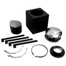 This prevents debris from entering the cavity between the chimney and the cathedral ceiling support. Selkirk Chimney Support For Flat Or Cathedral Ceiling For 7 Chimney 7cfccsk Rona