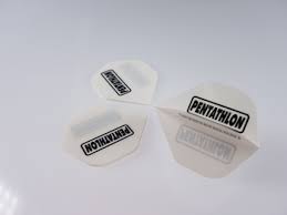 19+ years of great service! Pentathlon Flights Weiss 1 Set Mit 3 Flights