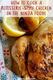 This Ninja Foodi Rotisserie Chicken Is Delicious And So Flavorful I Love That It Easy Instant Pot Recipes Instant Pot Dinner Recipes Healthy Crockpot Recipes