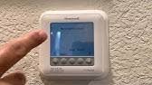 Push excess wire back into the wall opening. How To Lock And Unlock Your Honeywell T6 Proseries Thermostat Youtube
