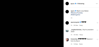 Blackout (fabric), a textile material that blocks light. Spurs Players Team Show Up Big For Blackout Tuesday In Support Of Black Lives Matter