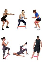 Fitness Resistance Bands Set Of 5 Resistance Band Exercises Resistance Band Band Workout