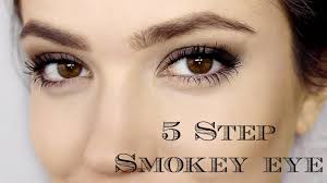 smokey eye 5 steps makeup tutorial