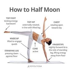 Half Moon Pose Halfmoon Yoga Stratching Yoga Techniques Yoga Asanas Yoga Tutorial