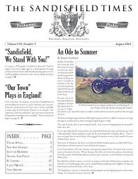 The SANDISFIELD TIMES