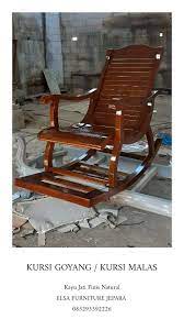 Gambar kursi goyang kayu jati. Kursi Goyang Minimalis Classic Kayu Jati Finis Natural Free Ongkir Mebel 788520610