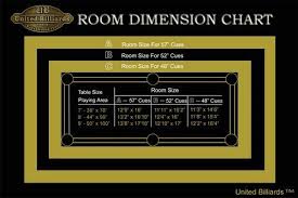 pool table room dimension chart pool table size pool