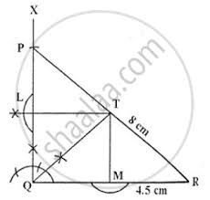Know the definition, properties, uses, and examples of right angles in our daily life but before we get started with the right angles, let's see what priya has observed recently. Construct A Right Angled Triangle Pqr In Which Q 90 Hypotenuse Pr 8 Cm And Qr 4 5 Cm Draw Bisector Of Angle Pqr And Let It Meets Pr At