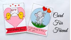 Friendship bracelets have been made for hundreds of years and there are lots of patterns to chose from or you can invent your own. 2 Special Card For Friendship Day Handmade Card For Friend Simple And Easy Card For Friendship Day Youtube
