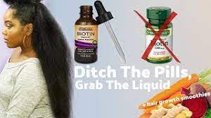 Grow beautiful, long, healthy hair fast! Get Rapid Natural Hair Growth Why Liquid Biotin Is Key 2 Hair Growth Smoothies Melissa Denise Youtube