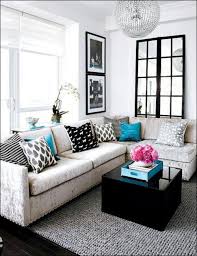 A bulky sofa can eat up living room space quickly, so if you have an especially tiny room, ask yourself if you could manage with an equally comfy but far less invasive 'snuggler' or 'loveseat'. L Shaped Couch For Small Space Small Living Room Design Living Room Grey Small Living Room Decor
