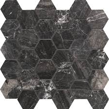Honed marble wall and floor mosaic tile (0.717 sq. Eros Grey Mosaics Ann Sacks Tile Stone