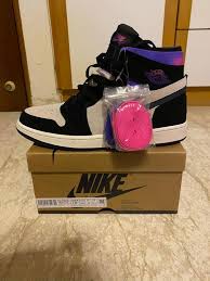A combination of psychic purple and hyper pink highlights the look of the padded ankle collar and wings detailing. Jordan 1 Zoom Air Cmft Psg Paris Saint Germain Men S Fashion Footwear Sneakers On Carousell