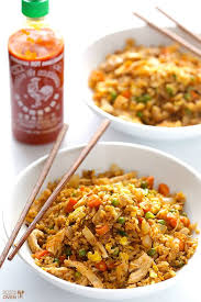 Spicy Chicken Fried Rice Gimme Some Oven Recipe Spicy Chicken Fried Rice Recipe Food Recipes