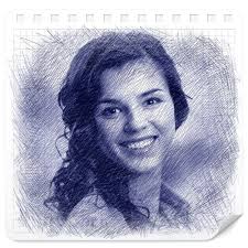 Blue Pen Sketch 2025