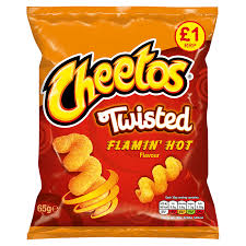 In a pinch, cheetos can be used to get a campfire going if there's no dry kindling available. Cheetos Flamin Hot 65grms Goldenacre Wines Goldenacre Wines