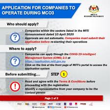 Miti is a key malaysian ministry overseeing the development of malaysian industries 50% of twitter users are using the social network via mobile. Miti Malaysia On Twitter Here S The Process Flow Of The Application For Companies To Continue Operating During Mco3 Applications Can Be Made Via Https T Co Snaoaajy7z From 4pm Today Azminali Limbanhong Lha Miti Jpmgov Jpenerangan