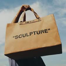 Ikea X Off White Markerad Sculpture Bag Large Large Bags Luxury Paper Bag Bags