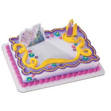 It has two multicolored layers — one . Tangled Rapunzel Birthday Party Cake Decoration Topper Kit Walmart Com Walmart Com
