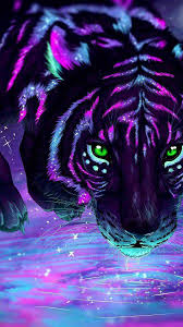 Don't you think that everything is better with technology? Monster Animals Wallpaper Monster Animals Wallpaper Neon Tiger 675x1200 Wallpaper Teahub Io