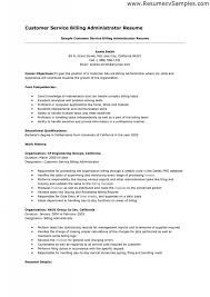 sample resume objectives for customer