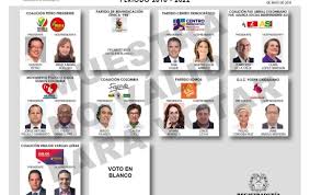 Candidatos presidenciales, perfiles y propuestas. Asi Quedo La Tarjeta Electoral Para Las Presidenciales