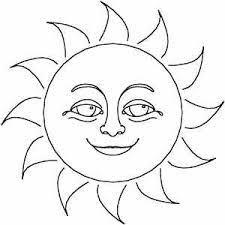 Smiling Sun Sun Coloring Pages Star Coloring Pages Coloring Pages