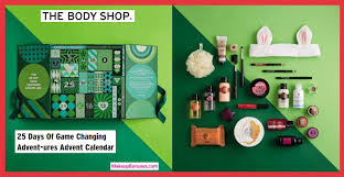 25 Days Of Game Changing Advent Ures Advent Calendar From The Body Shop Makeupbonuses Com Advent Calendar Beauty Advent Calendar Calendar